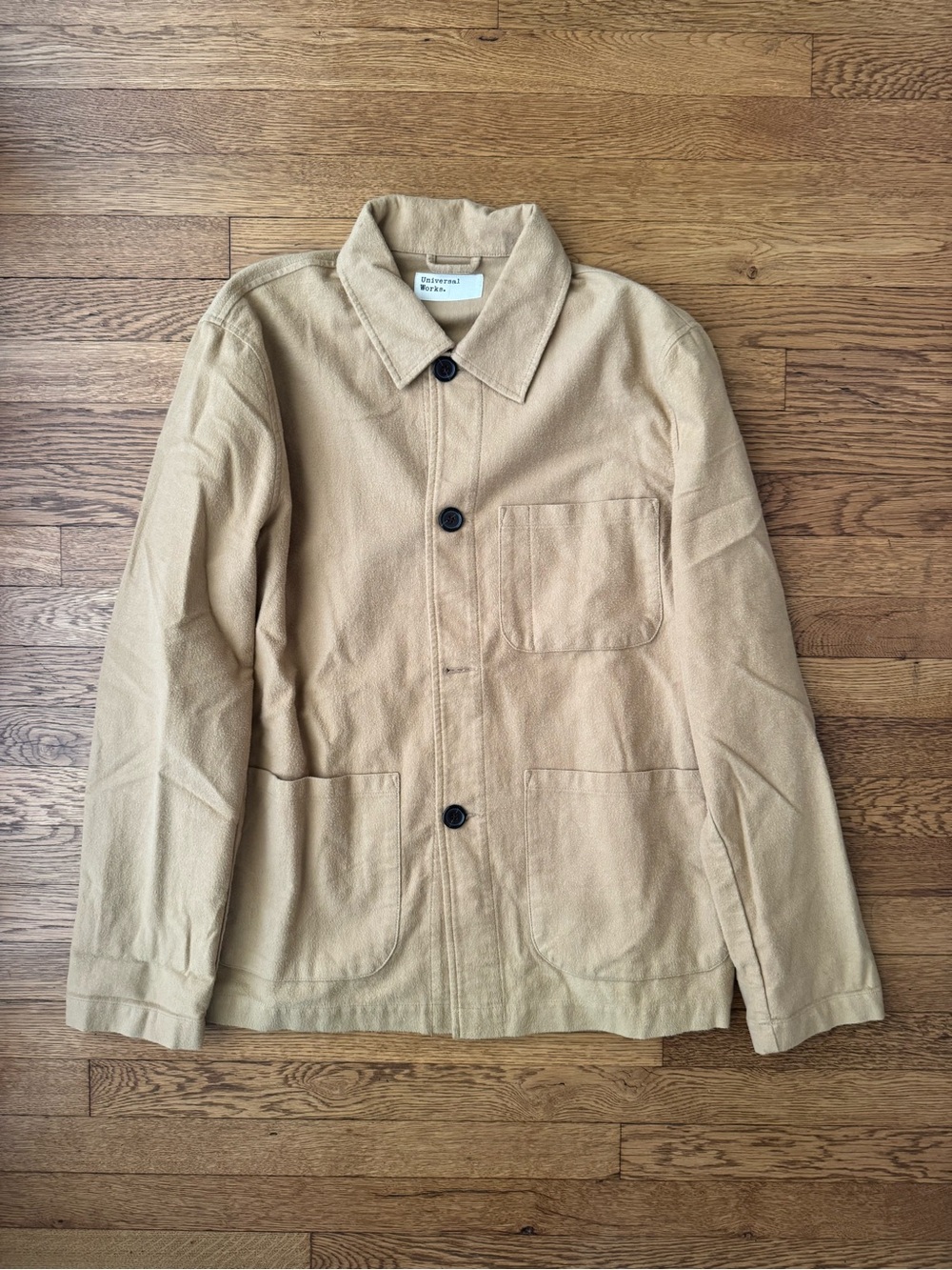 Universal Works Beige/sand Lightweight Workwear Jacket